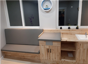 화원동산 내 유아배려시설(숲속의 작은쉼터) 내부 사진